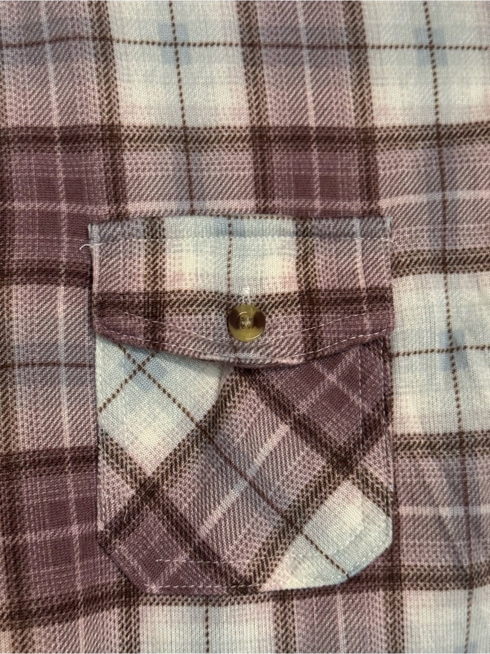Eden & Olivia Women’s Pink Plaid Flannel Button-Front Shirt - Picture 2 of 3